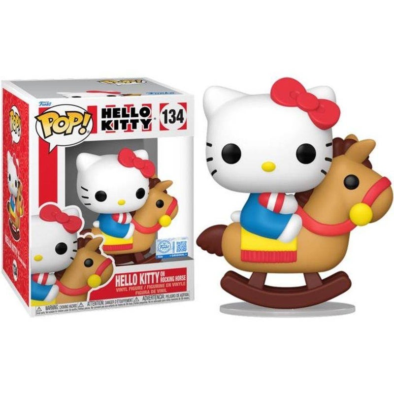 Funko POP! Premium Sanrio Hello Kitty and Friends Hello Kitty On Rocking Horse Vinyl Figure (11.4 cm) - Image 2